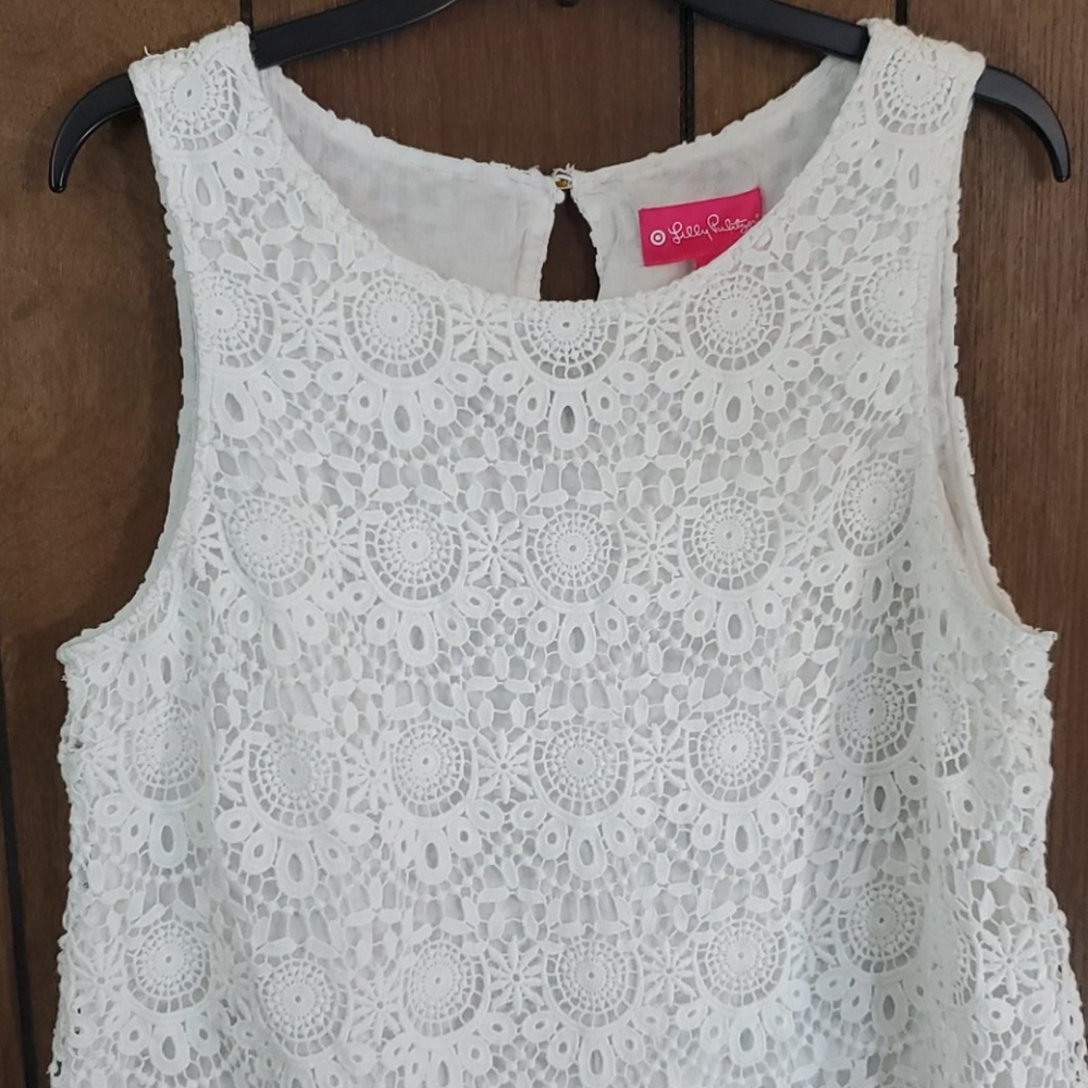 Lilly Pulitzer Lace Cotton Top Size XL